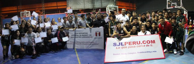Final de Basket femenino y masculino, liga distrital de basket de SJL.